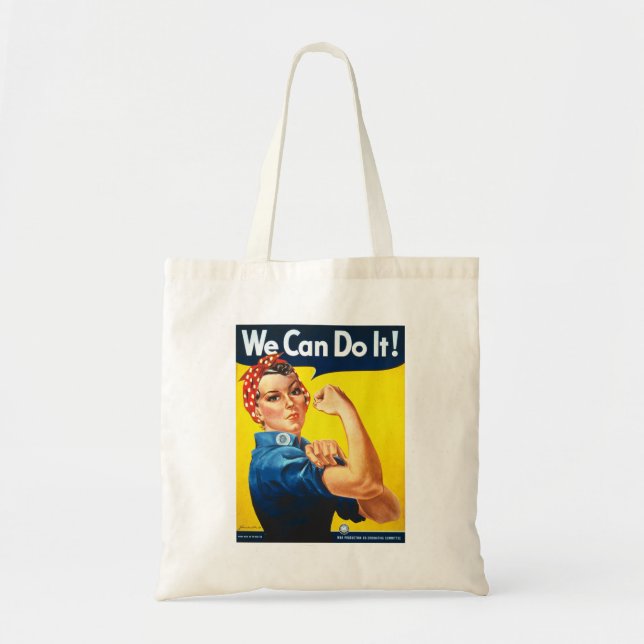Bolsa Tote Nós podemos fazer isso Rosie a Rebitadeira (Frente)