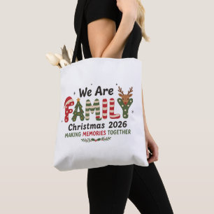Bolsa Tote Nós somos o Natal da Família 2026 Fazendo Memórias