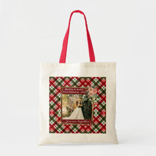 Bolsa Tote Nossa Primeira Foto de Natal Recém-Feita