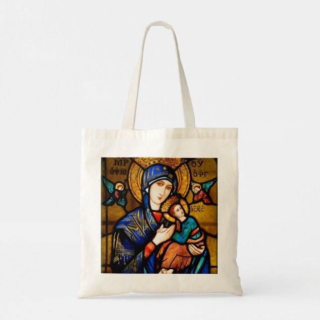 Bolsa Tote nossa senhora de ajuda perpétua (Verso)