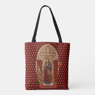Bolsa Tote Nossa Senhora de Guadalupe Papais noeis Maria Virg