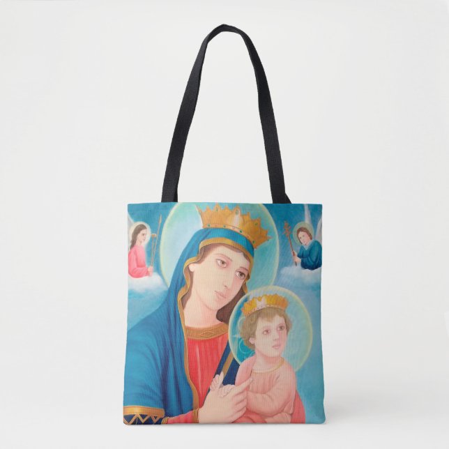 Bolsa Tote Nossa Senhora Perpétua Ajuda Católica (Frente)