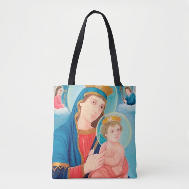 Bolsa Tote Nossa Senhora Perpétua Ajuda Católica (Frente)