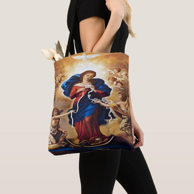 Bolsa Tote Nossa Senhora Undoer of Knots (Close Up)