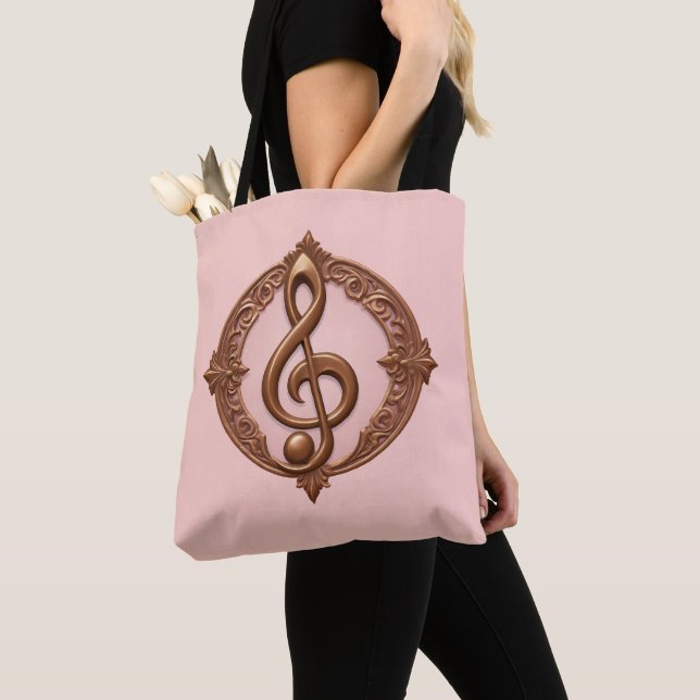 Bolsa Tote Nota de Limpeza Musical (Close Up)