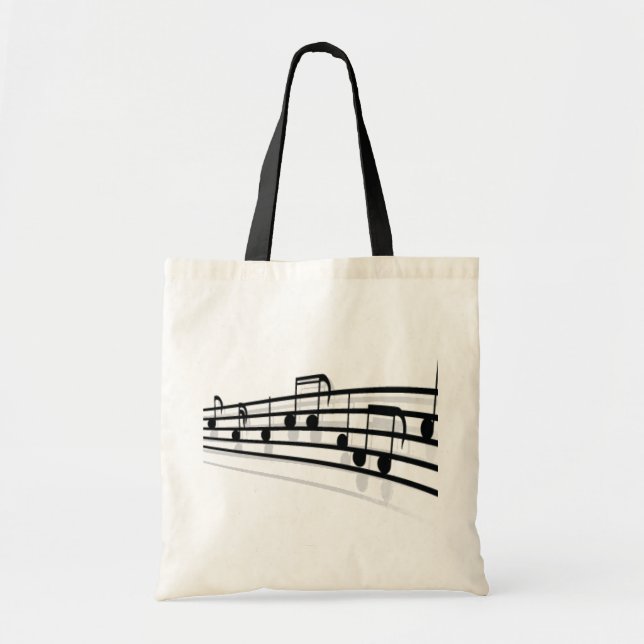 Bolsa Tote Notas da música (Frente)