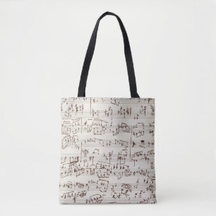 Bolsa Tote Notas da música