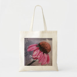 Bolsa Tote notas de coneflower e sonhos de dragonfly