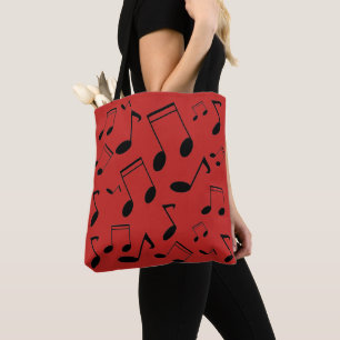 Bolsa Tote Notas de música pretas