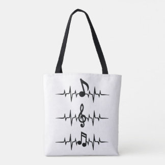 Bolsa Tote Notas Musicais