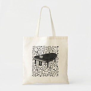 Bolsa Tote Notas Musicais do Grande Piano, Professor de Músic