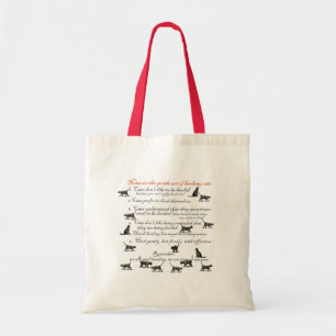 Bolsa Tote Notas na arte delicada de reunir gatos