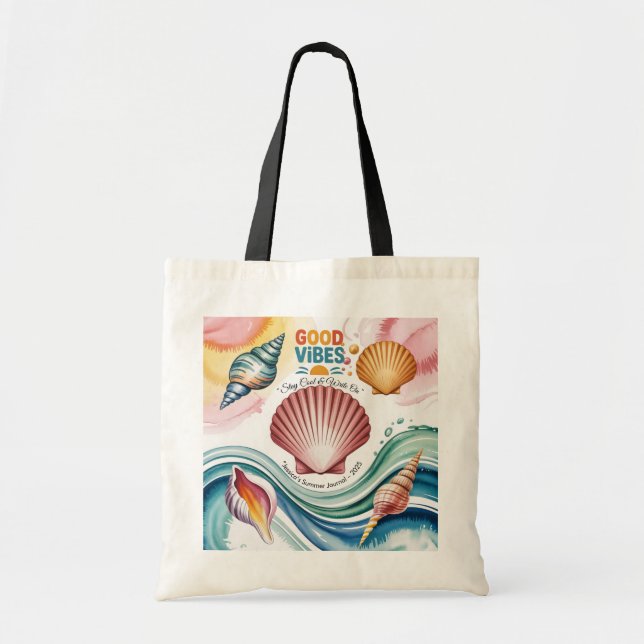 Bolsa Tote Notebook tropical Summer Vibes (Frente)