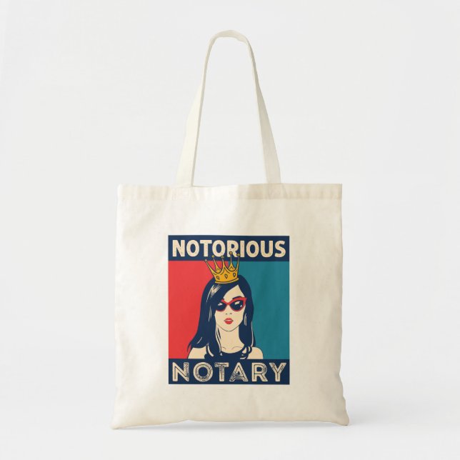 Bolsa Tote Notoriamente notário de Engraçado Público Parody (Frente)