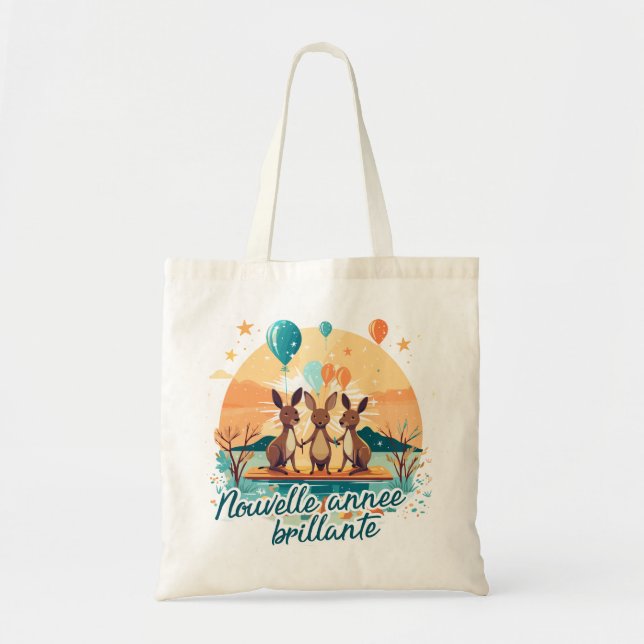 Bolsa Tote Nouvelle année brillante (Frente)