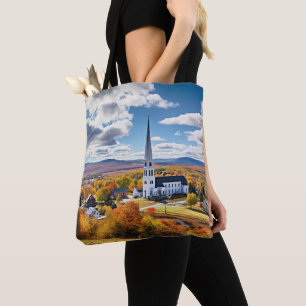 Bolsa Tote Nova Inglaterra - Paisagem no outono