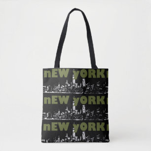 Bolsa Tote Nova Iorque Cidade NYC Paisagem Noturna da Cidade