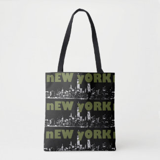 Bolsa Tote Nova Iorque Cidade NYC Paisagem Noturna da Cidade