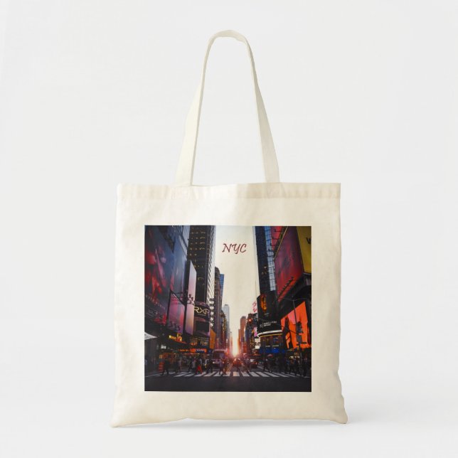 Bolsa Tote Nova Iorque do Quadrado NYC Times (Frente)