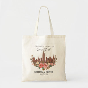 Bolsa Tote Nova Iorque Floral Destino Skyline Semear