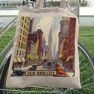 Bolsa Tote Nova Iorque Poster viagens vintage