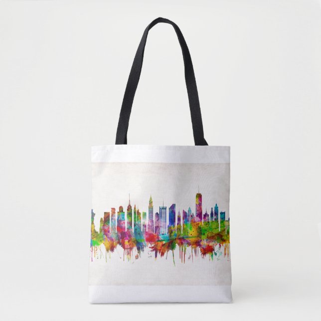 Bolsa Tote Nova Iorque Skyline (Frente)