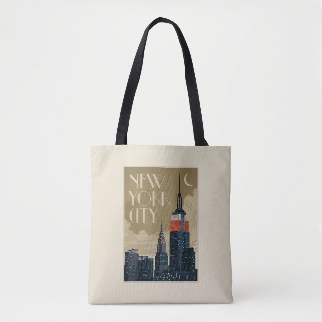 Bolsa Tote Nova Iorque Skyline (Frente)