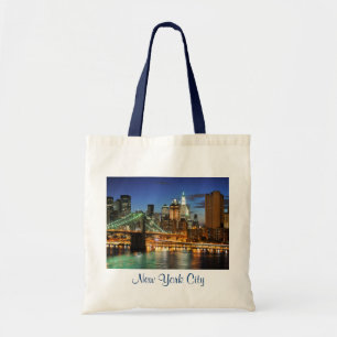 Bolsa Tote Nova Iorque Skyline no Bag de Tote de Orçamento No