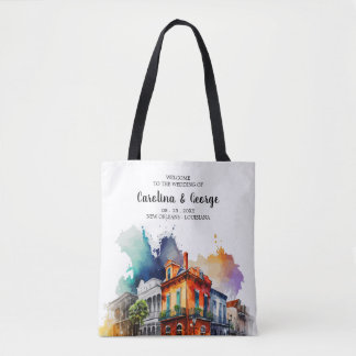 Bolsa Tote Nova Orleans Nola - Boas-vindas ao Casamento por A