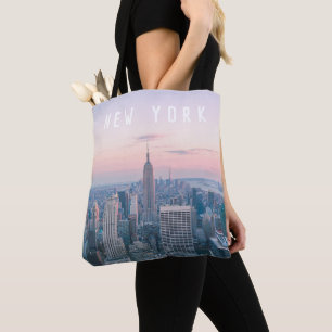 Bolsa Tote Nova York Skyline & California Palm Tree Bi-Coasta