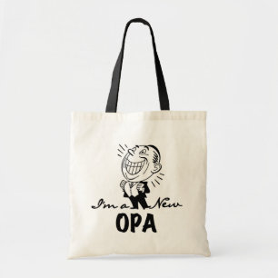 Bolsa Tote Novas camisetas e presentes de avô sorridentes
