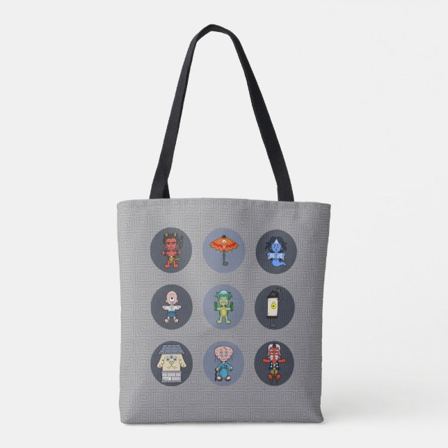 Bolsa Tote Nove Monstro Yokai Japonês (Verso)