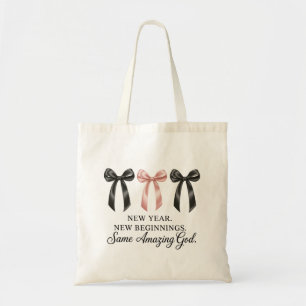 Bolsa Tote Novo Ano Novos Começos Mesmo Deus Incrível Religio