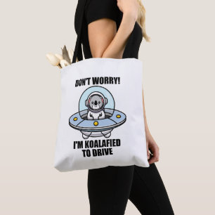 Bolsa Tote Novo driver de Koala Bonito, sou Koalafied para di