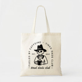 Bolsa Tote Novo papai de cama data personalizada do clube de 