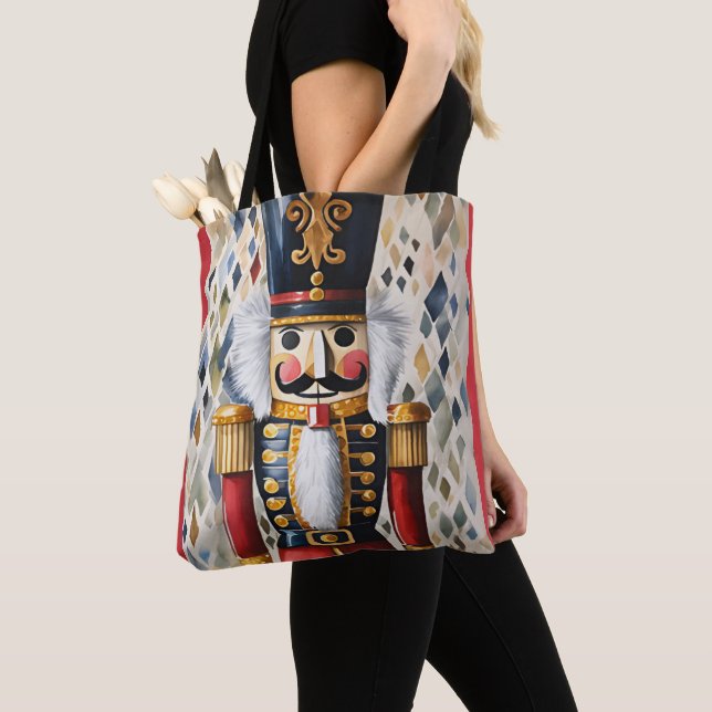 Bolsa Tote Noz-cracker de Natal Ilustrado (Close Up)