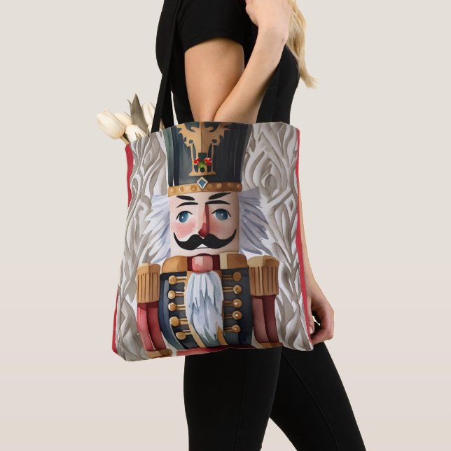 Bolsa Tote Noz-cracker de Natal Ilustrado (Close Up)