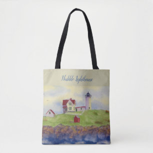 Bolsa Tote Nubble Lighthouse Maine, Cape Neddick, York Maine