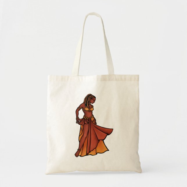 Bolsa Tote Nubian Belly Dancer Goddese (Frente)