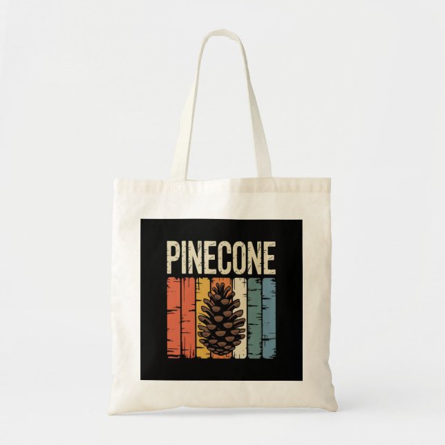 Bolsa Tote Núcleo da Floresta de Pinhas Semente da Natureza (Frente)