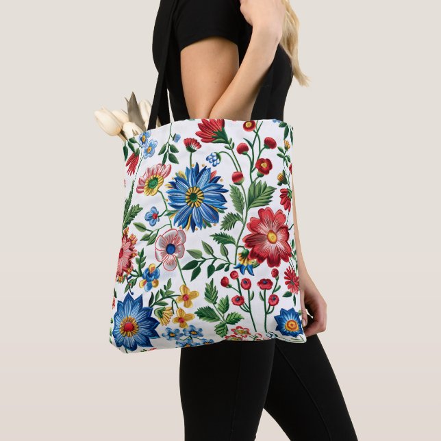 Bolsa Tote Núcleo de cascas de flores brilhantes (Close Up)