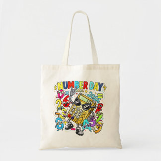 Bolsa Tote Number Day Tote Bag | Fun Maths Learning