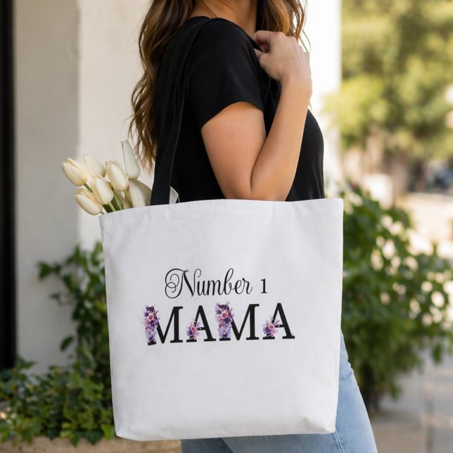 Bolsa Tote Número 1 Mamãe (Criador carregado)