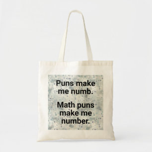 Bolsa Tote Números de Matemática Pun