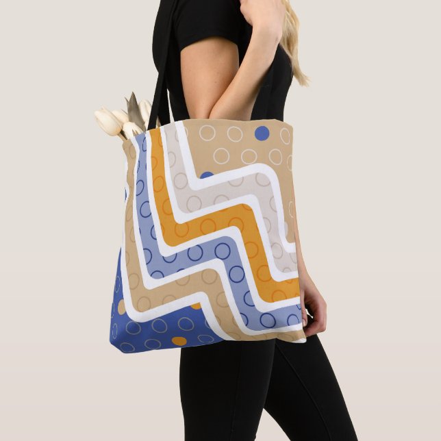 Bolsa Tote Números Geométricos 6 (Close Up)
