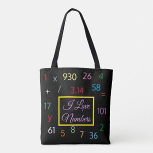 Bolsa Tote Números para Sempre: Preto