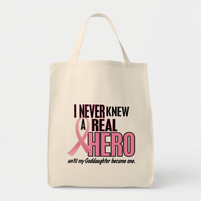 Bolsa Tote Nunca conheceu um GODDAUGHTER do herói (o cancro (Frente)