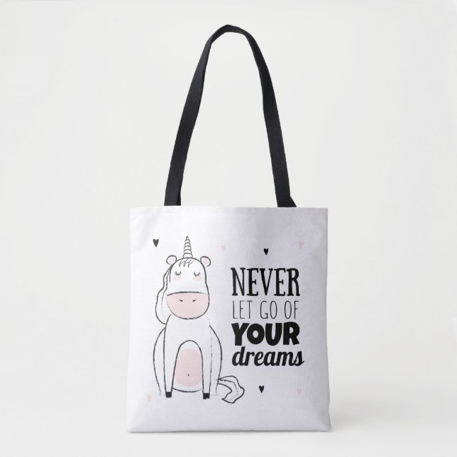 Bolsa Tote Nunca deixe vão de seus sonhos (Frente)