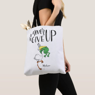 Bolsa Tote Nunca Desista De Sapo Engasgando Motivação Pelican