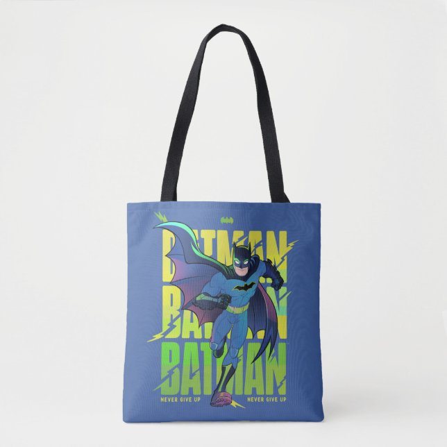 Bolsa Tote Nunca Desistir do Batman Executando Gráfico (Frente)